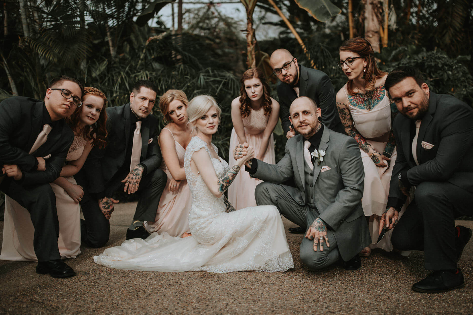 Des Moines Botanical Gardens Wedding Las Vegas Elopement Photographers | Cluney Photography