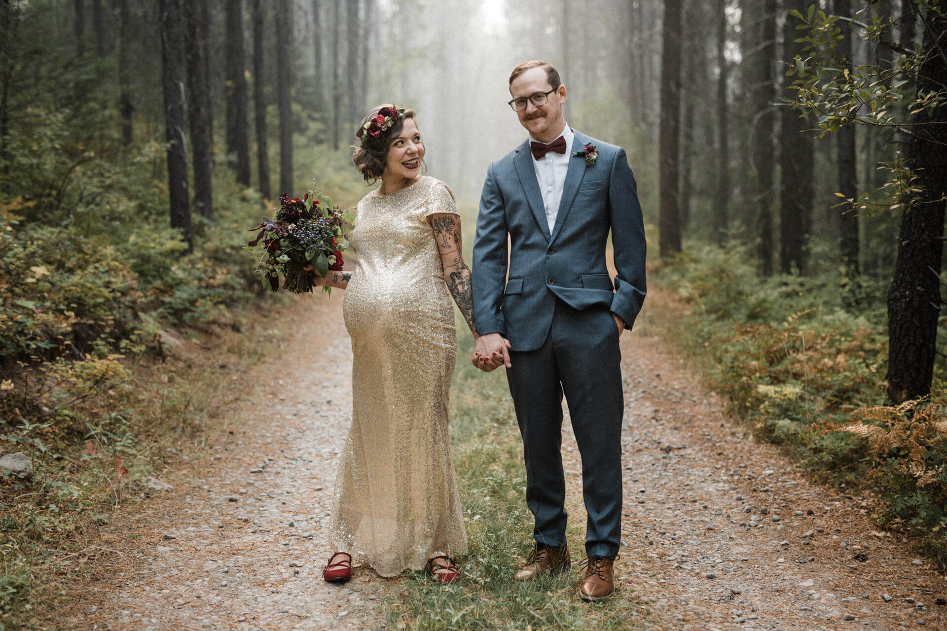 Des Moines Wedding Photographers Forest Fire Wedding Photos