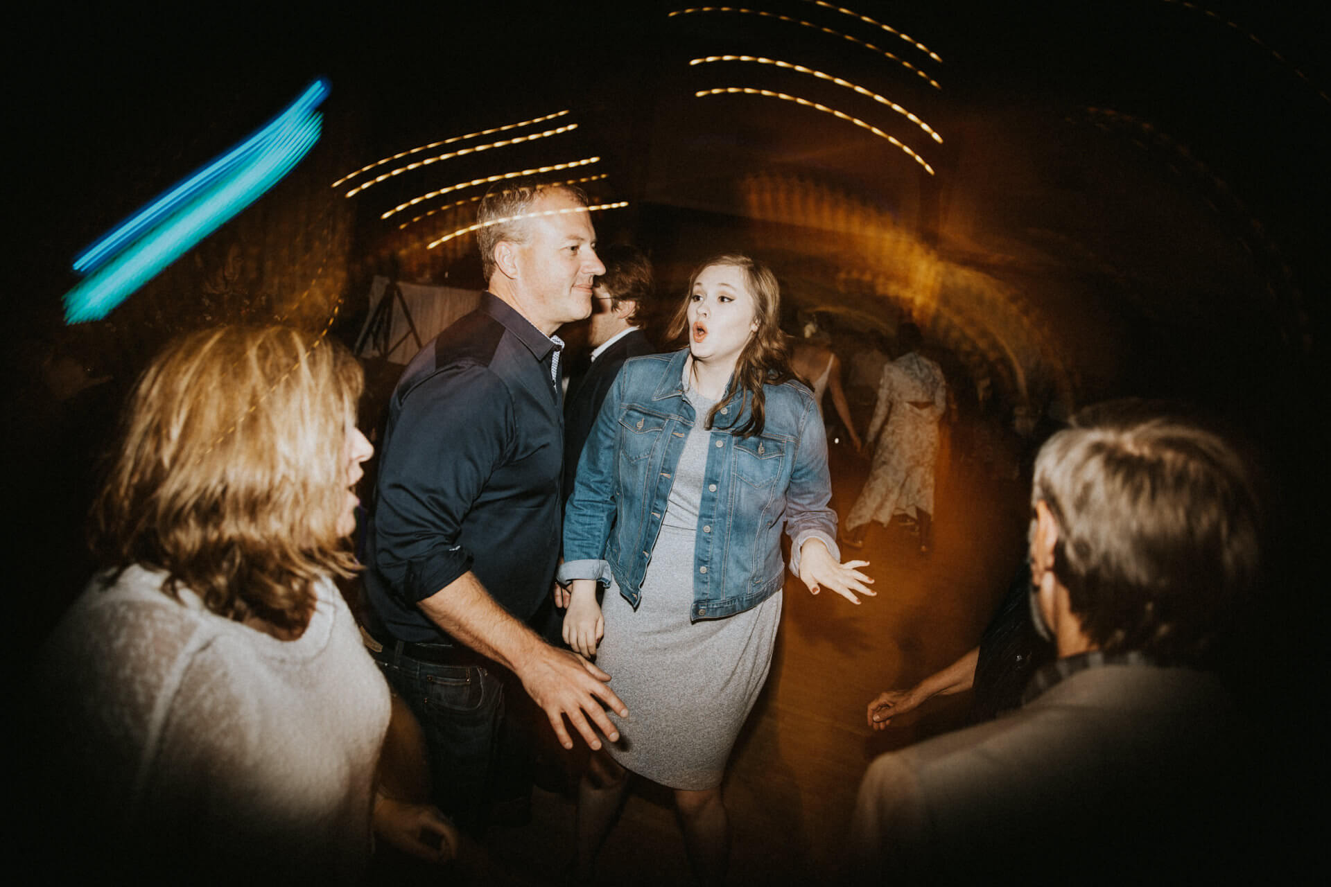 Montana Wedding Photographers wedding reception shutter drag