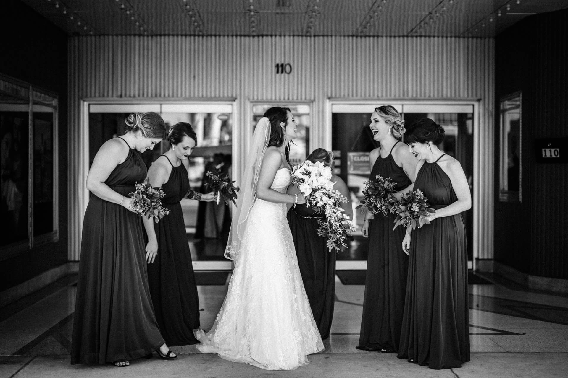 Nashville Wedding Photographers lifestyle bridal party photo