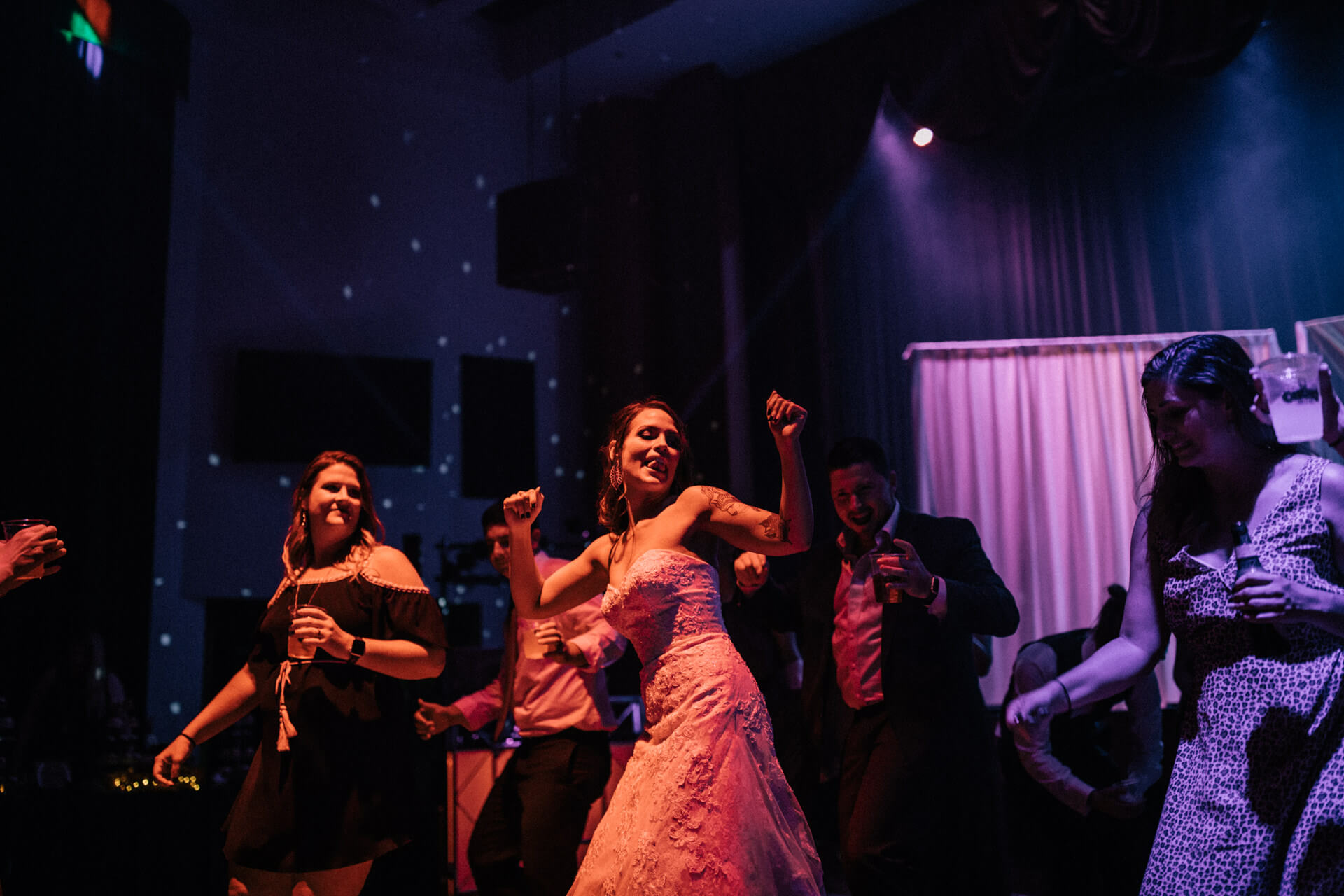 Nashville Wedding Photographers wedding reception lighting